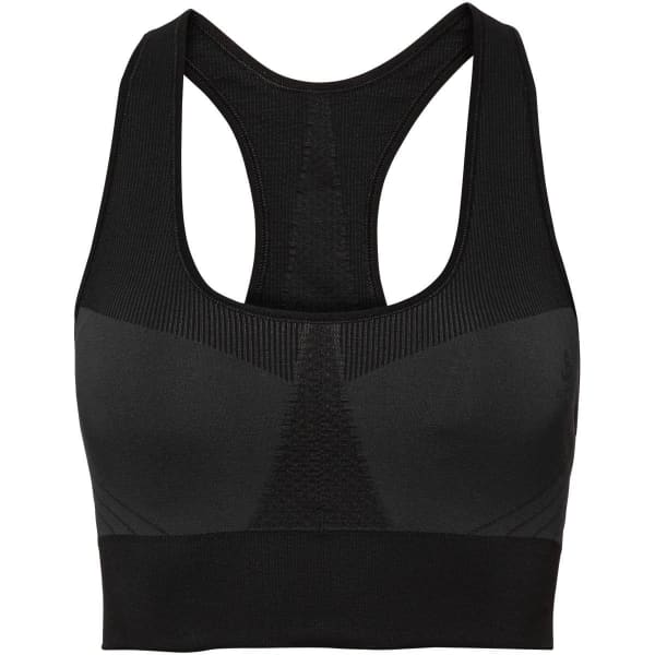 ODLO BRA SEAMLESS SOFT - Light support sports bra - black - Zalando