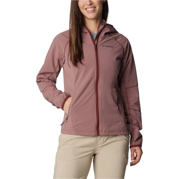 COLUMBIA W SWEET AS II SOFTSHELL HOODIE FIG SPICE POPS Softshell hiking jacket