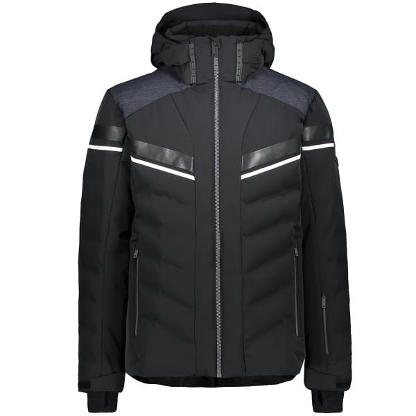 CMP-MAN JACKET ZIP HOOD BLACK - Chaqueta de esquí