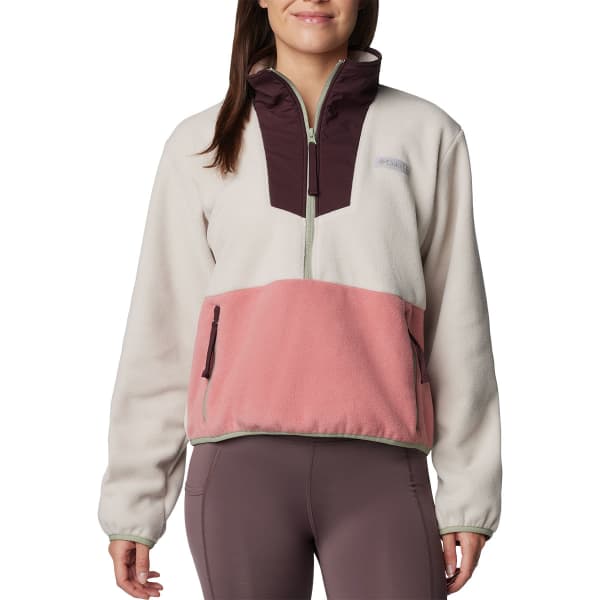 Pink pullover fleece shop