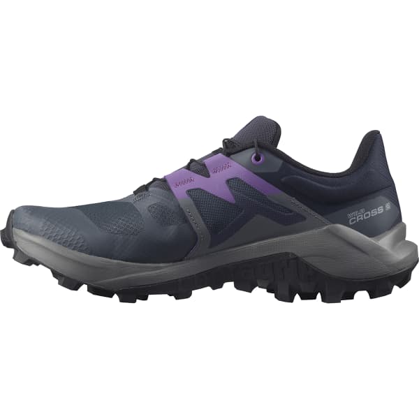 SALOMON WILDCROSS 2 W INDIA INK QUIET SHADE ROYAL LILAC Trail running shoes