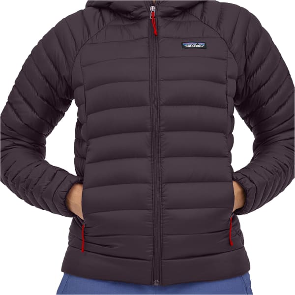 Patagonia women's down sweater hoody drumfire red hotsell