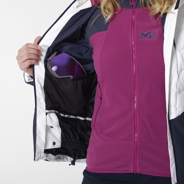 MilletのKootenay Jacket Women MILLET KOOTENAY JKT W WHITE/SAPHIR - Ski jacket