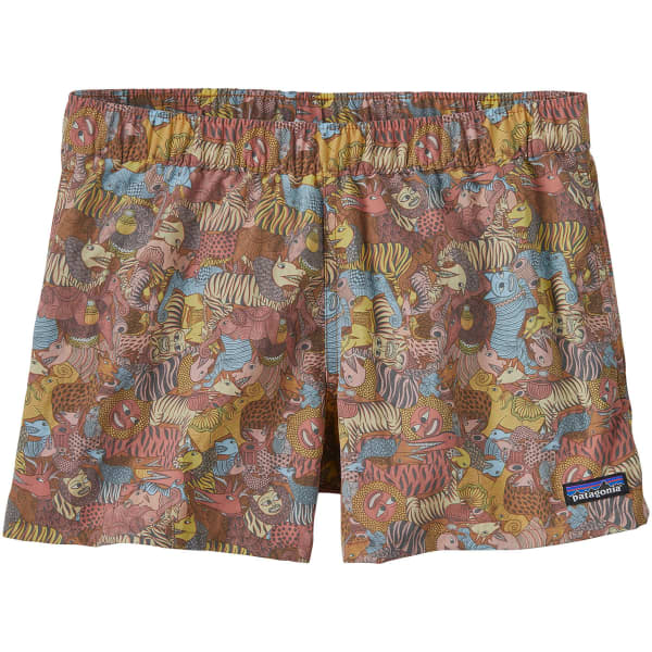 PATAGONIA W S BARELY BAGGIES SHORTS 2 1 2 IN. TOGETHER TRIP BROWN 23