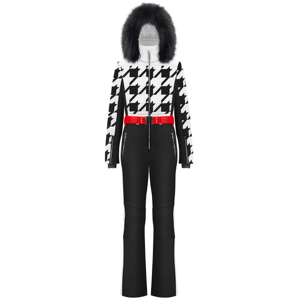POIVRE BLANC STRETCH SKI OVERALL CHECK BLACK Combinaison de ski