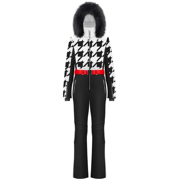 POIVRE BLANC-STRETCH SKI OVERALL CHECK BLACK - Fato de esqui