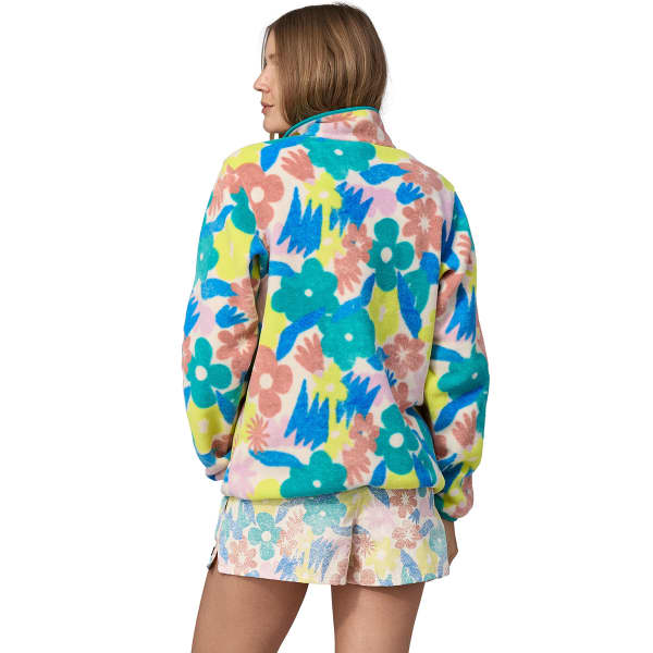 PATAGONIA W'S LW SYNCH SNAP-T P/O CHANNELING SPRING: NATURAL - Fleece