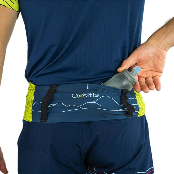OXSITIS SLIM BELT TRAIL 2 NOIR VERT Water bottle holder belt