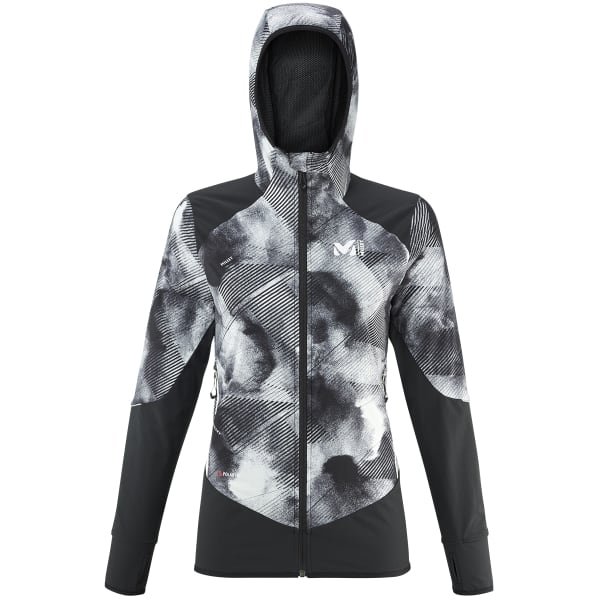 Shield hooded women's running jacket black hot sale
