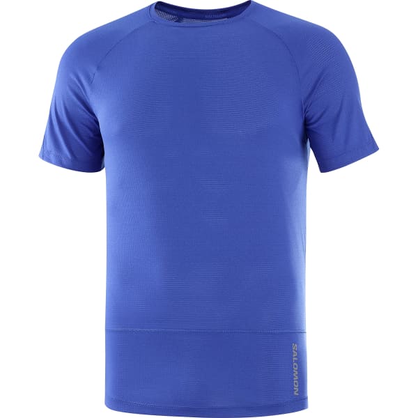SALOMON CROSS RUN SS TEE M SURF THE WEB Trail running T shirt