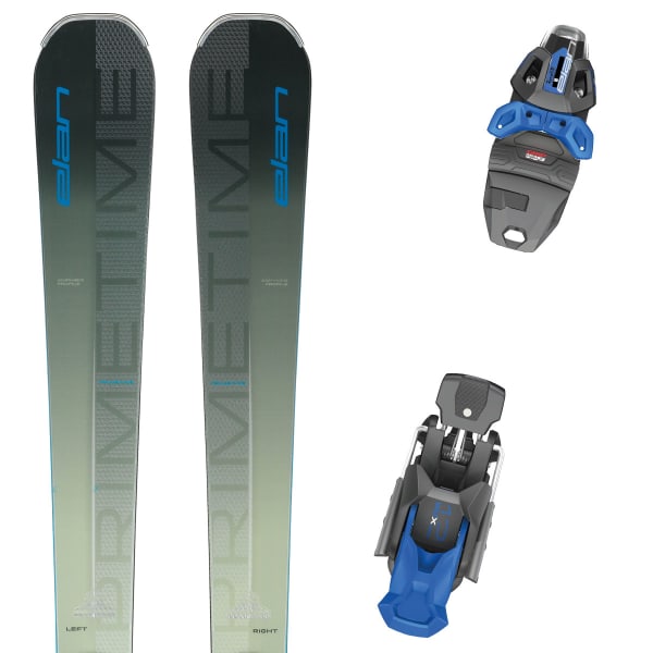 ELAN-PRIMETIME 44+ FUSIONX + EMX 12.0 GW BLACK/BLUE - Alpine ski set