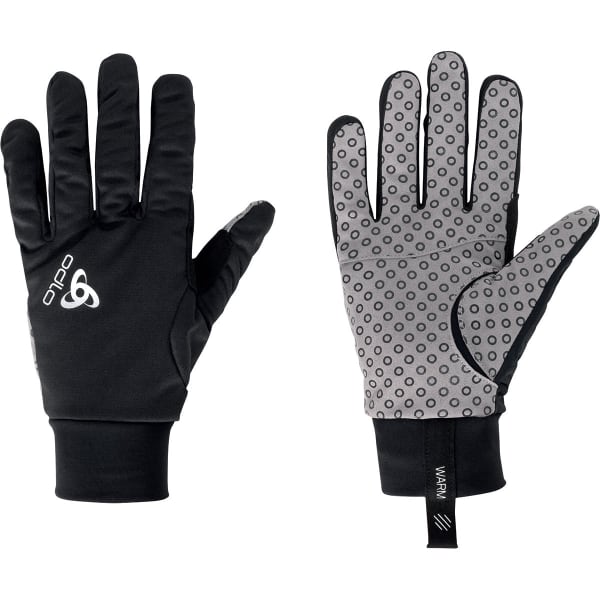 odlo gants aeolus warm - gris / noir - taille 7 2024