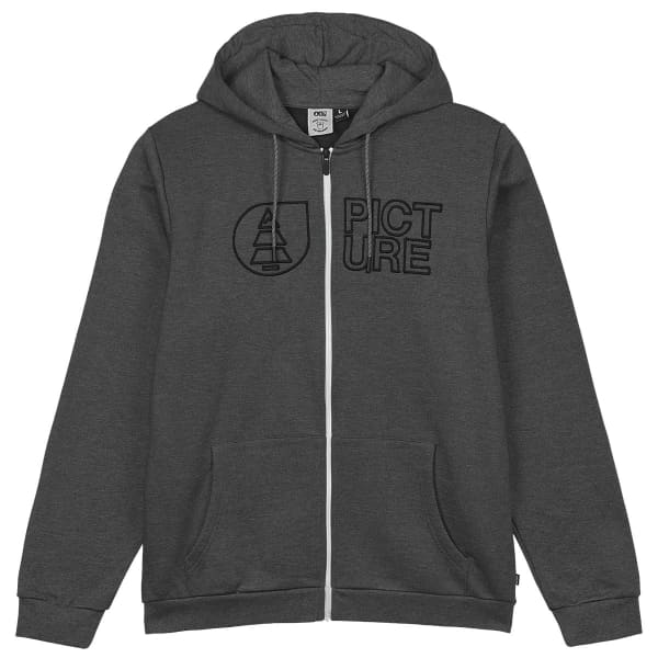 PICTURE BASEMENT ZIP HOODIE M DARK GREY MELANGE 24