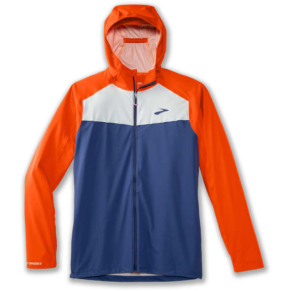 Brooks running jacket mens blue cheap