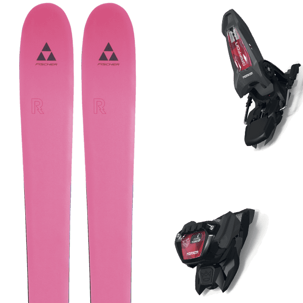 FISCHER-RANGER W PINK + Fix - Alpine ski set