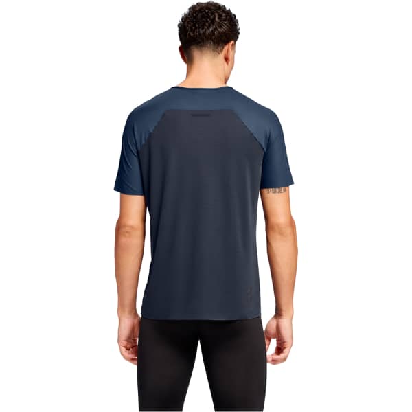 ON RUNNING-PERFORMANCE-T M DENIM/NAVY - Running T-shirt