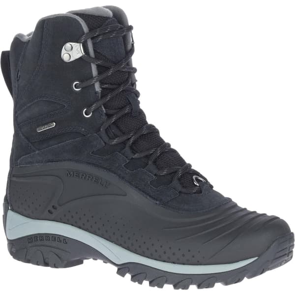 Merrell tall black boots deals