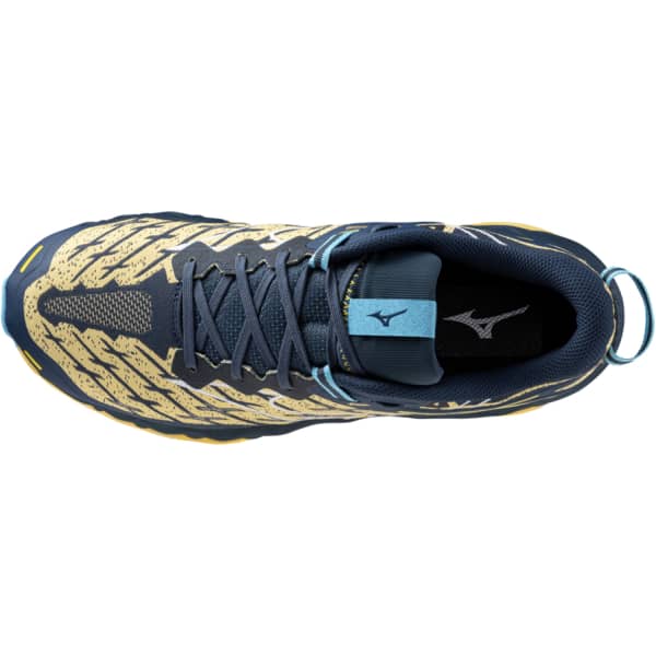 シューズ・サンダルその他 MIZUNO Men's Wave Mujin 10 Queen's White River Blue J1GJ2470 MIZUNO-WAVE MUJIN 10 QUINCE/WHITE/RIVER BLUE - Trail running