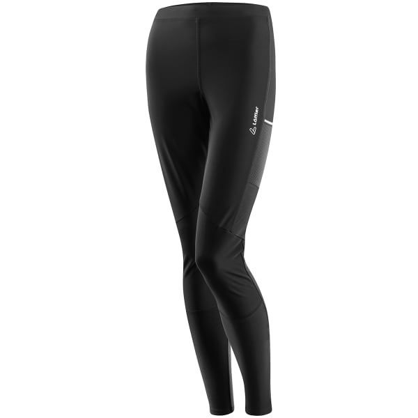 LÖFFLER-TIGHTS LANG W SOFTSHELL WARM BLACK - Cross-country ski leggings