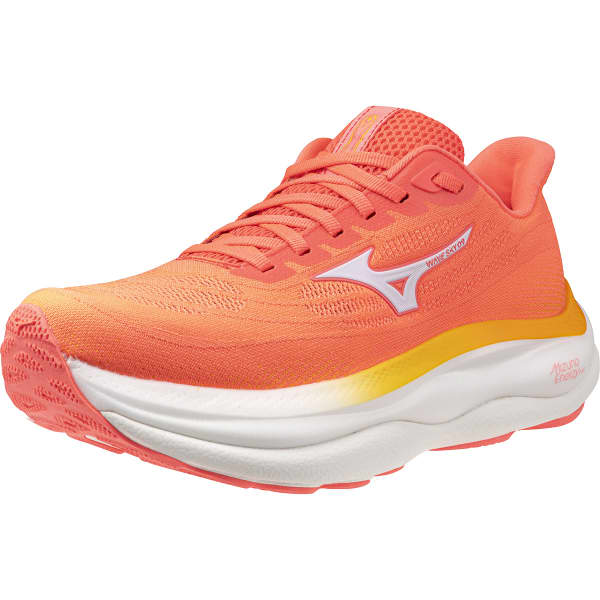 MIZUNO WAVE SKY 9 W STRIKING CORAL/BASEBALL WHITE/CITRUS - Running