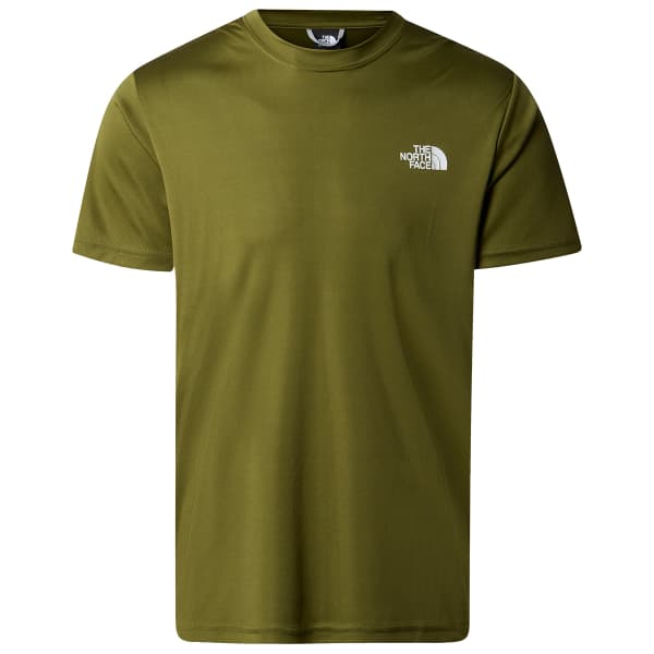 THE NORTH FACE M REAXION RED BOX TEE FOREST OLIVE Hiking T shirt
