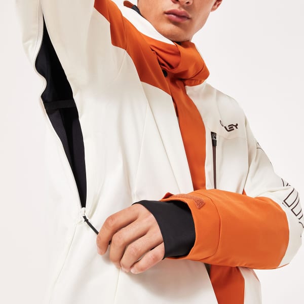Oakley スノーウェア M/JPN L オレンジ/ホワイト OAKLEY TNP TBT INSULATED JACKET ARCTIC WHITE / GINGER - Ski jacket