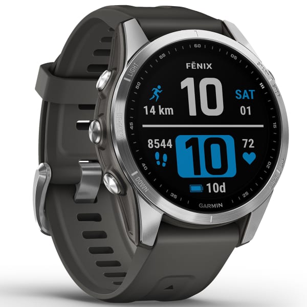 Montre Connectée Garmin Fénix 7/ Notifications/ Fréquence Cardiaque/ GPS/  Argent et Gris