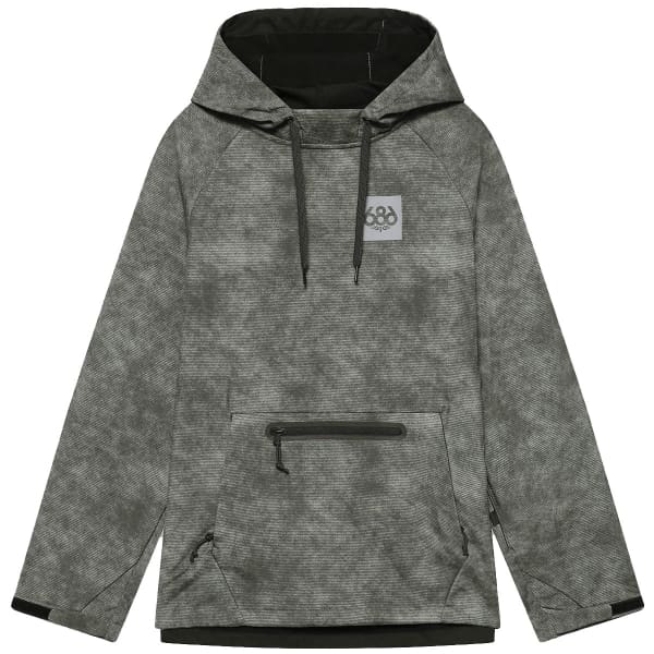 686-MNS WATERPROOF HOODY CHARCOAL WASH - Snowboard jacket