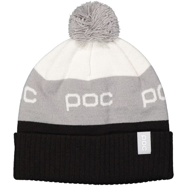 poc pompom beanie - blanc / gris / noir - taille unique 2024