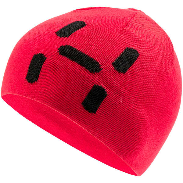 HAGL FS REVERSIBLE LOGO BEANIE SCARLET RED TRUE BLACK Ski beanie