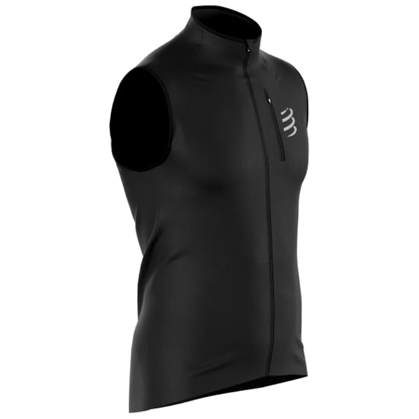 Compressport Hurricane Windproof Chaqueta Running Hombre Black