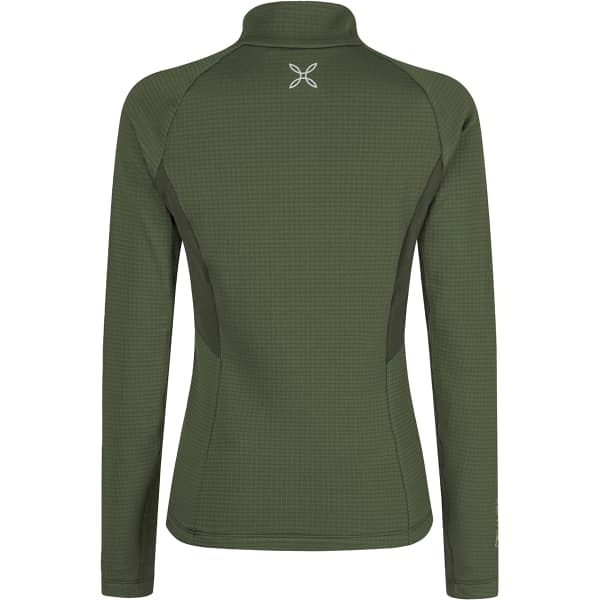 MONTURA-STRETCH COLOR ZIP MAGLIA W GREEN SALVIA/VINACCIA