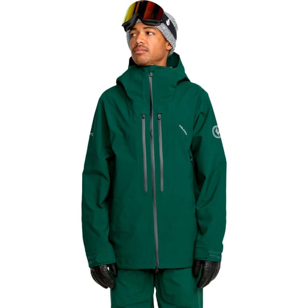 VOLCOM ANYOX GUIDE GORE PRO SHELL JACKET BLACK GREEN - Ski-jas