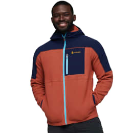 COTOPAXI ABRAZO HOODED FULL-ZIP FLEECE MARITIME/SPICE - Veste polaire ski rando