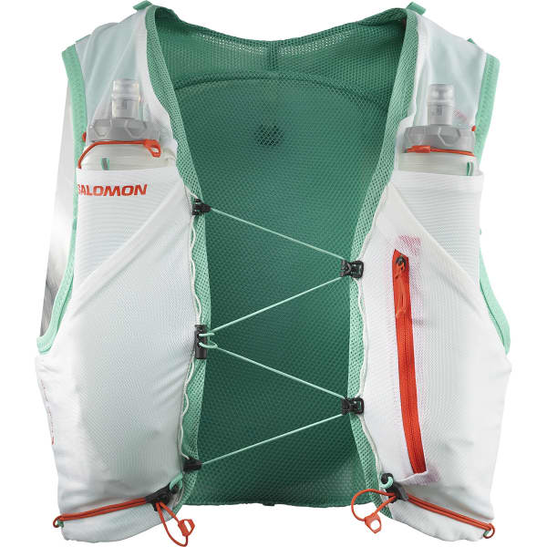 【楽ギフ_包装】 - GREEN WHITE/ELECTRIC SET 5 SKIN SALOMON-ADV Trail bag running ウォーキング・ランニングウェア