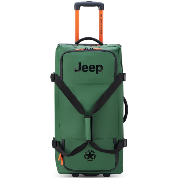 DELSEY PARIS-JEEP SAC VOYAGE TROLLEY 73 ELM GREEN Travel bags