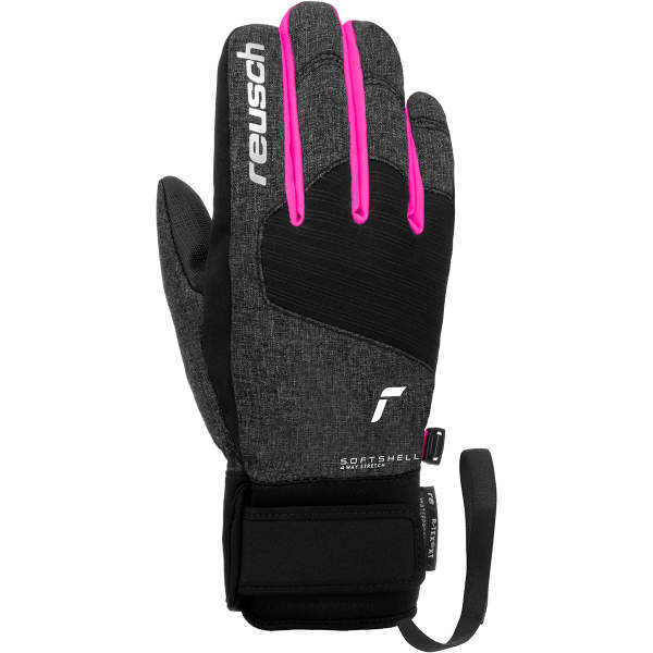 Ski R-TEX gloves BLACK - XT BERRY REUSCH-SIMON MELANGE/BLACK/VERY JR