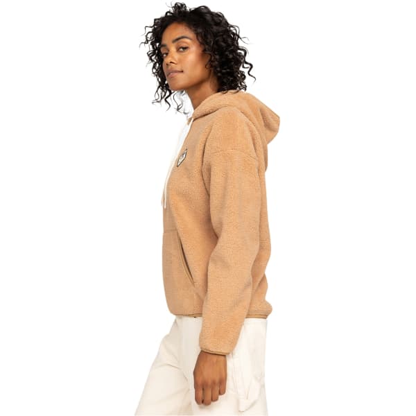 Pull à Capuche Roxy Pour Femme - Polaire En Polyester - Capuche Doublée, Poche Kangourou - Coupe Regular