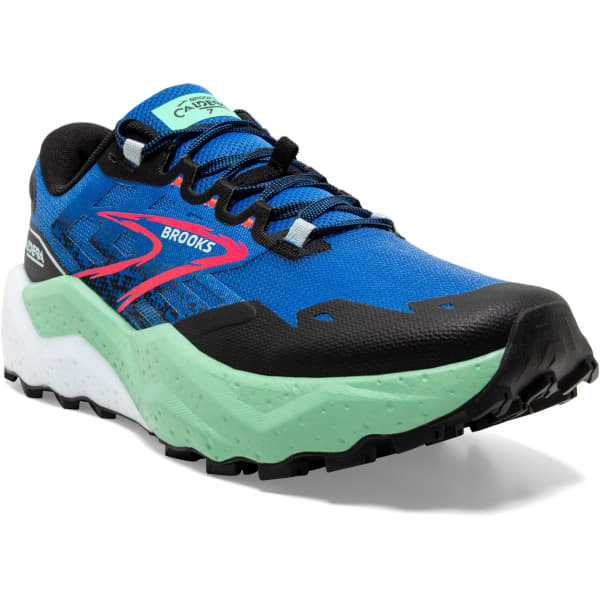 BROOKS CALDERA 7 VICTORIA BLUE BLACK SPRING BUD Trailschoen