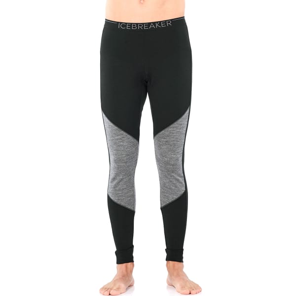 ICEBREAKER WMNS 200 OASIS DELUXE LEGGINGS BLACK/GRITSTONE HEATHER