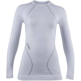 BU FR UYN UYN LADY AMBITYON UW SHIRT LG SL OPTICAL WHITE/WHITE/PEARL GREY 24 - Ekosport
