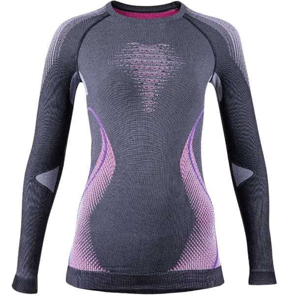 UYN LADY EVOLUTYON UW SHIRT LG SL MELANGE ANTHRACITE MELANGE