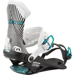 NITRO TEAM - X VOLCOM BLACK/WHITE/BLUE - Snowboard bindings