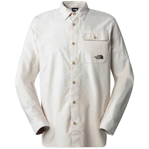 THE NORTH FACE-L/S TRAVEL SHIRT KHAKI STONE/WHITE HEATHER - Camisa caminhada