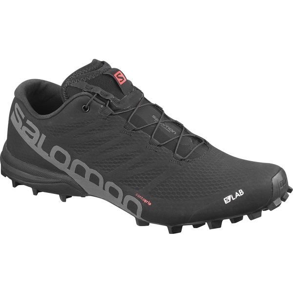 SALOMON Chaussure trail S/lab Speed 2 Black/racing Red/wh Homme Noir taille \