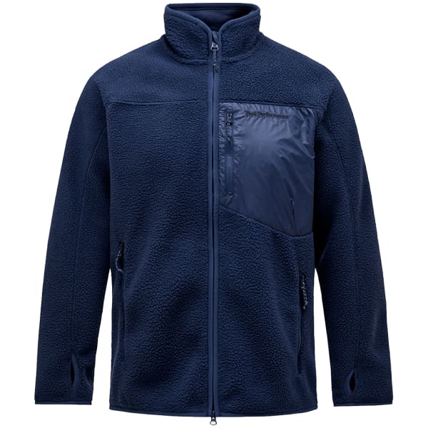 PEAK PERFORMANCE M PILE ZIP JACKET BLUE SHADOW Fleece jacket
