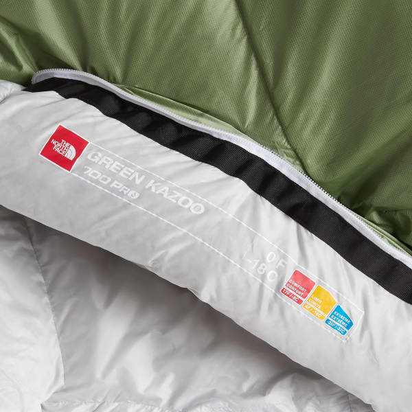 THE NORTH FACE GREEN KAZOO LONG FOREST SHADE TIN GREY Schlafsack