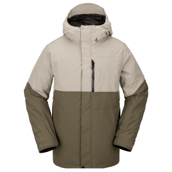 VOLCOM L GORE TEX JACKET DARK KHAKI Veste snowboard