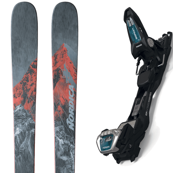 NORDICA ENFORCER 94 GREY/RED 2024 + MARKER BARON EPF 13 BLACK 2023