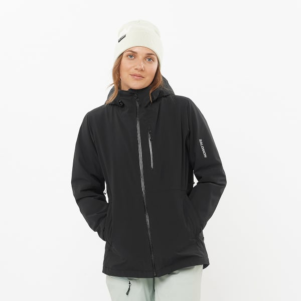 SALOMON HIGHLAND JACKET W DEEP BLACK - Ski jacket